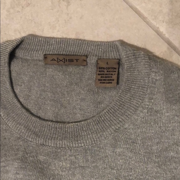 Men’s grey crew neck sweater - Picture 2 of 7